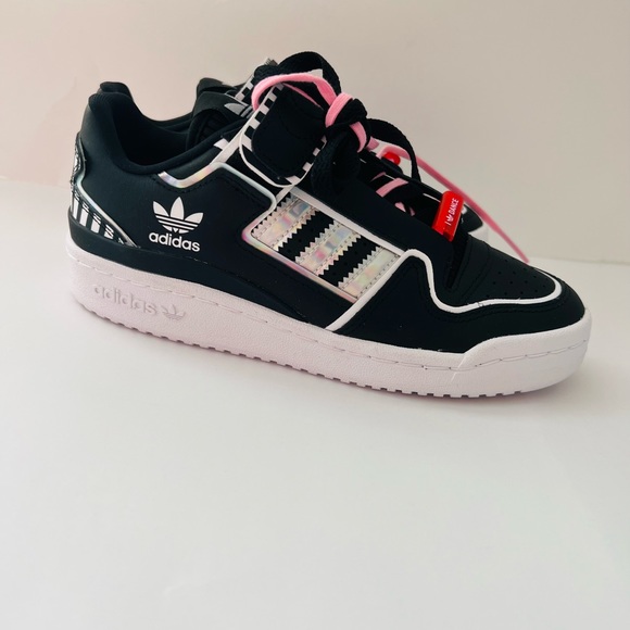 NEW RARE Adidas Forum Plus I Love Dance Black White Silver FY5225 - Picture 6 of 10